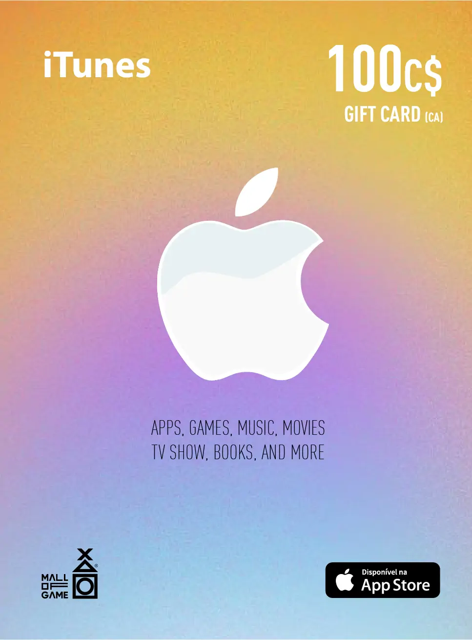 iTunes CAD100 Gift Card (CA)